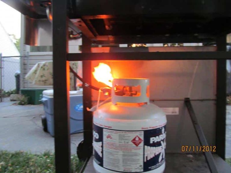 Propane tank fire